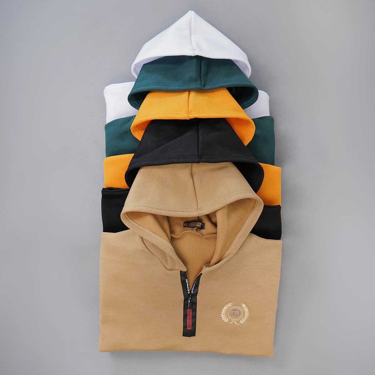 هودی مردانه طرح D کرم مدل Parham