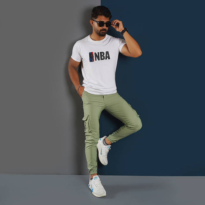 شلوار اسلش سبز مردانه مدل KOMBO