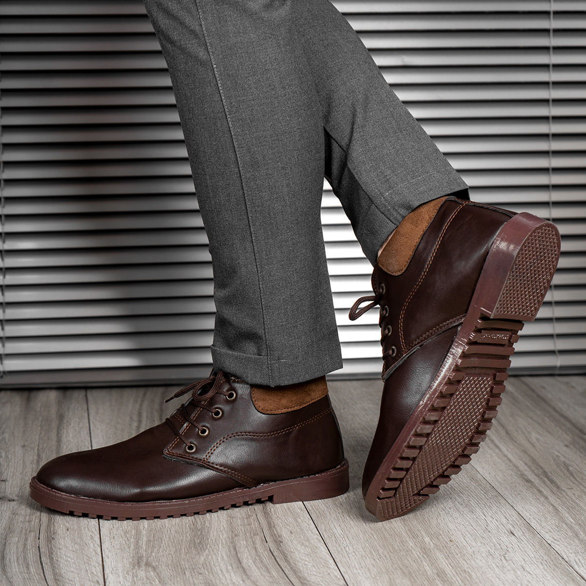 نیم بوت مردانه vista (قهوه ای)