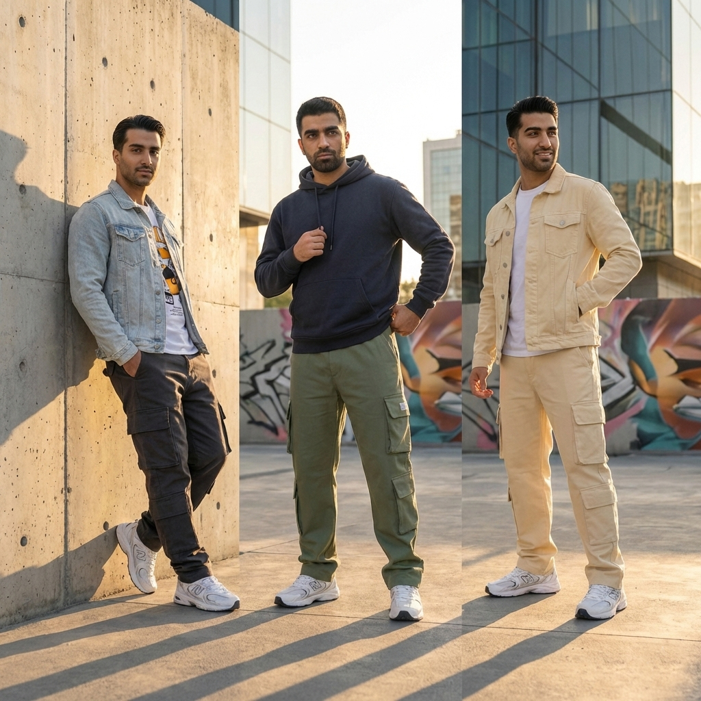 شلوار بنگال کارگو مردانه مدل HAMED-طوسی