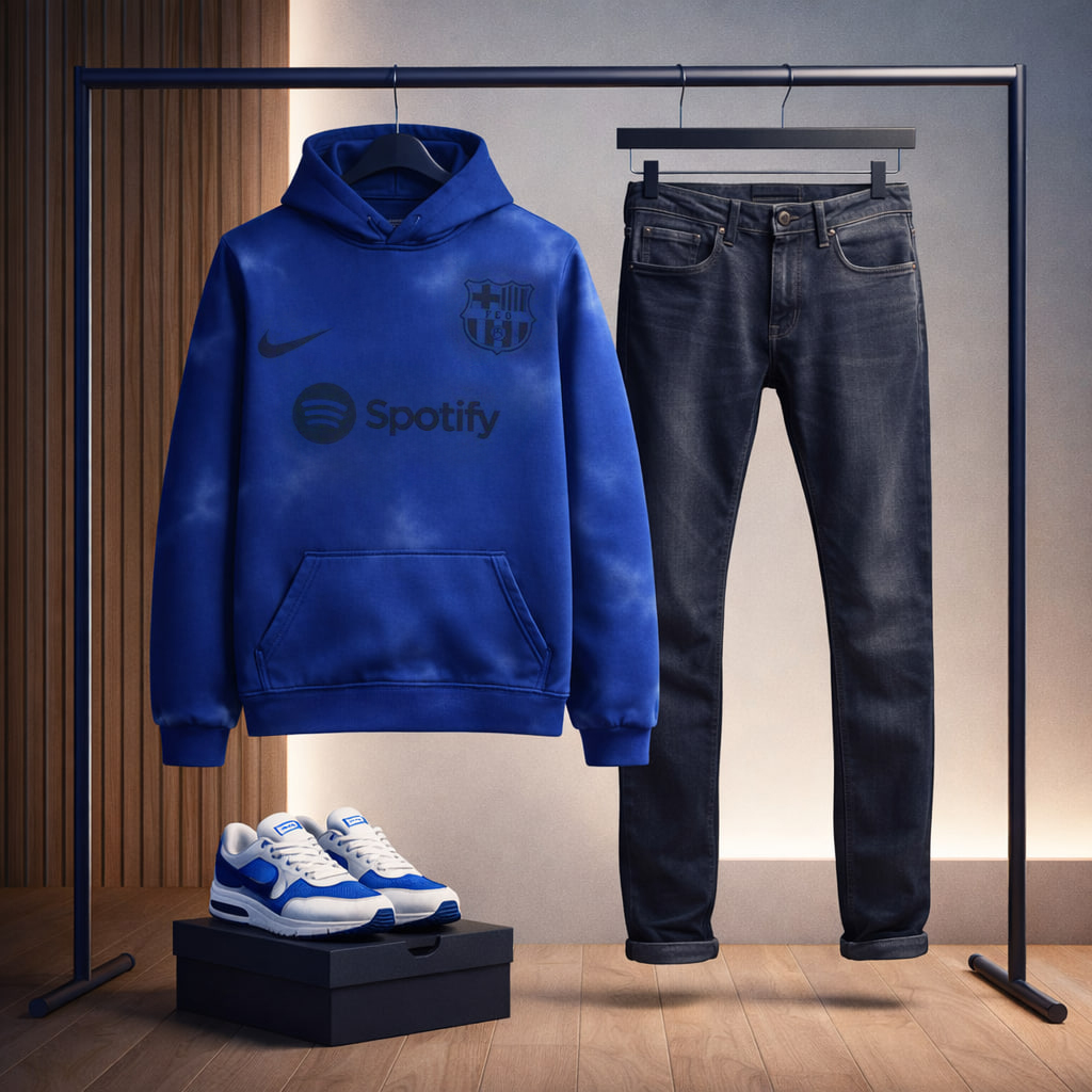 هودی مدل بارسلونا-آبی