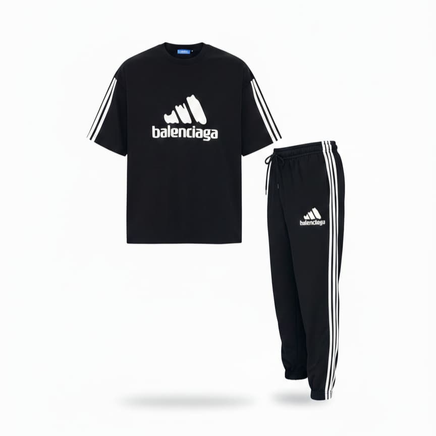 ست تیشرت و شلوار مردانه بالنسیگا مدل Sorena-مشکی