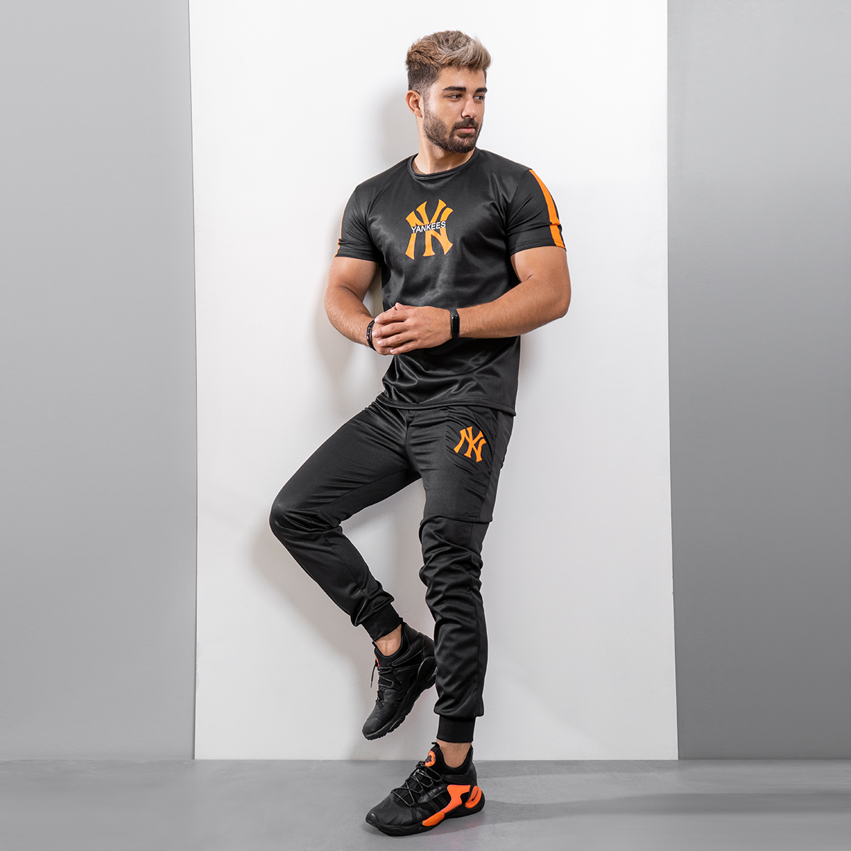 ست تیشرت شلوارYankees مردانه مدل Nayan