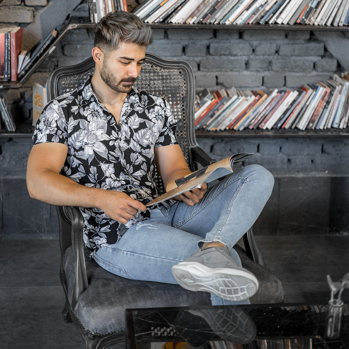 پیراهن هاوایی مردانه مدل Namiba