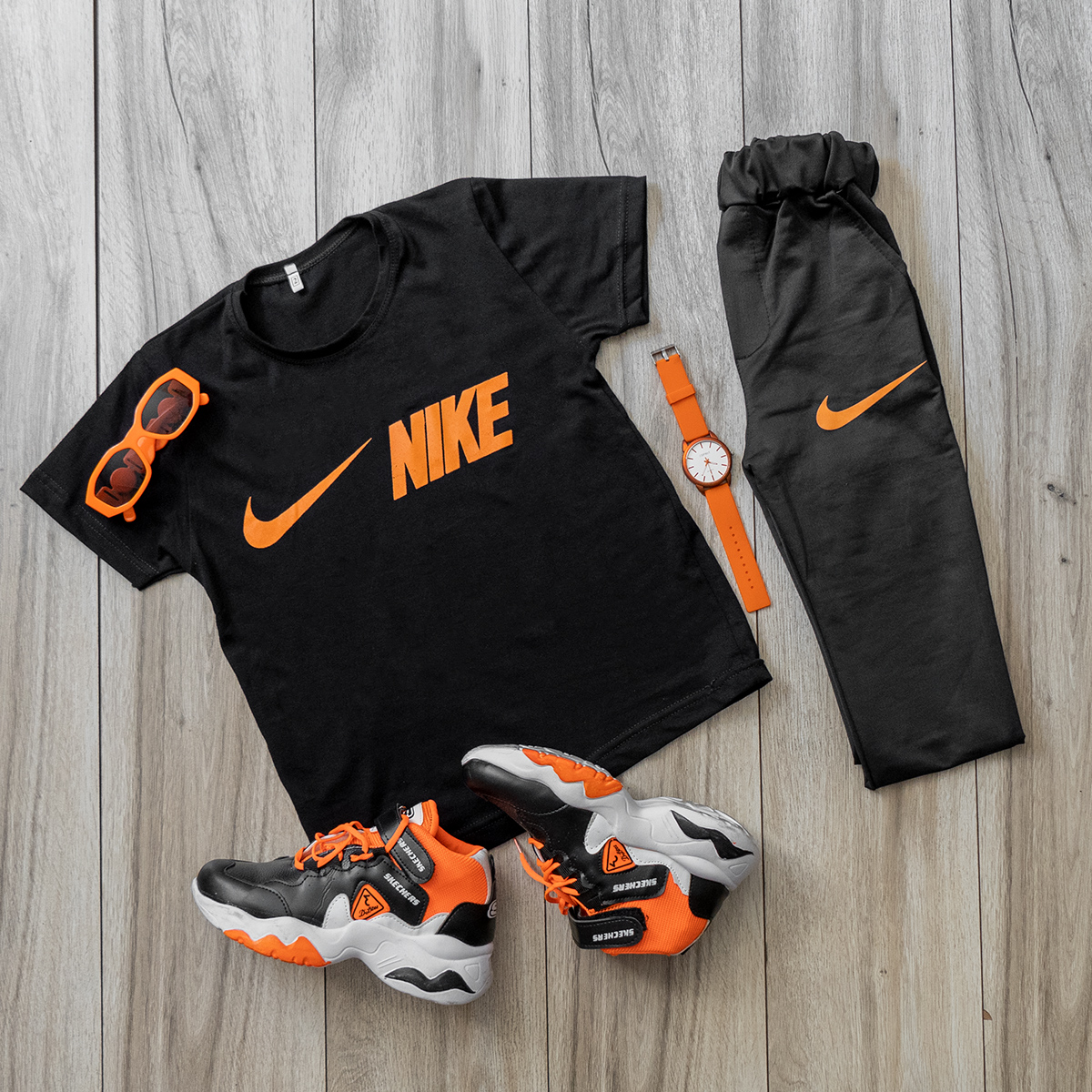 ست تیشرت شلوار بچگانه Nike مدل Z136