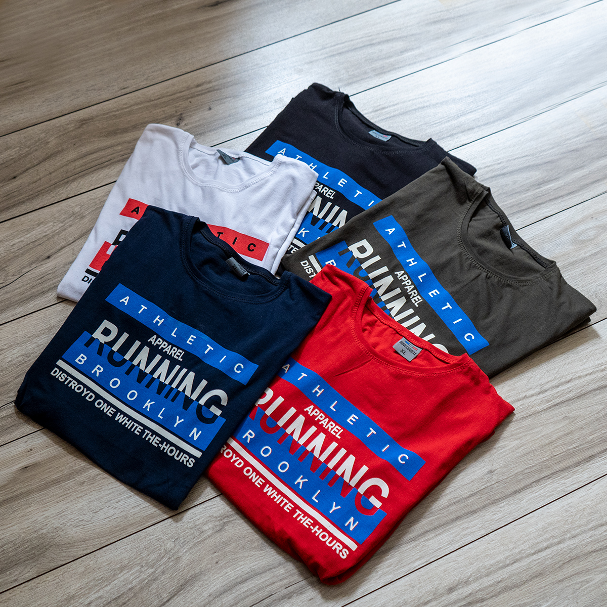 تیشرت مردانه سرمه ای مدل running(T)