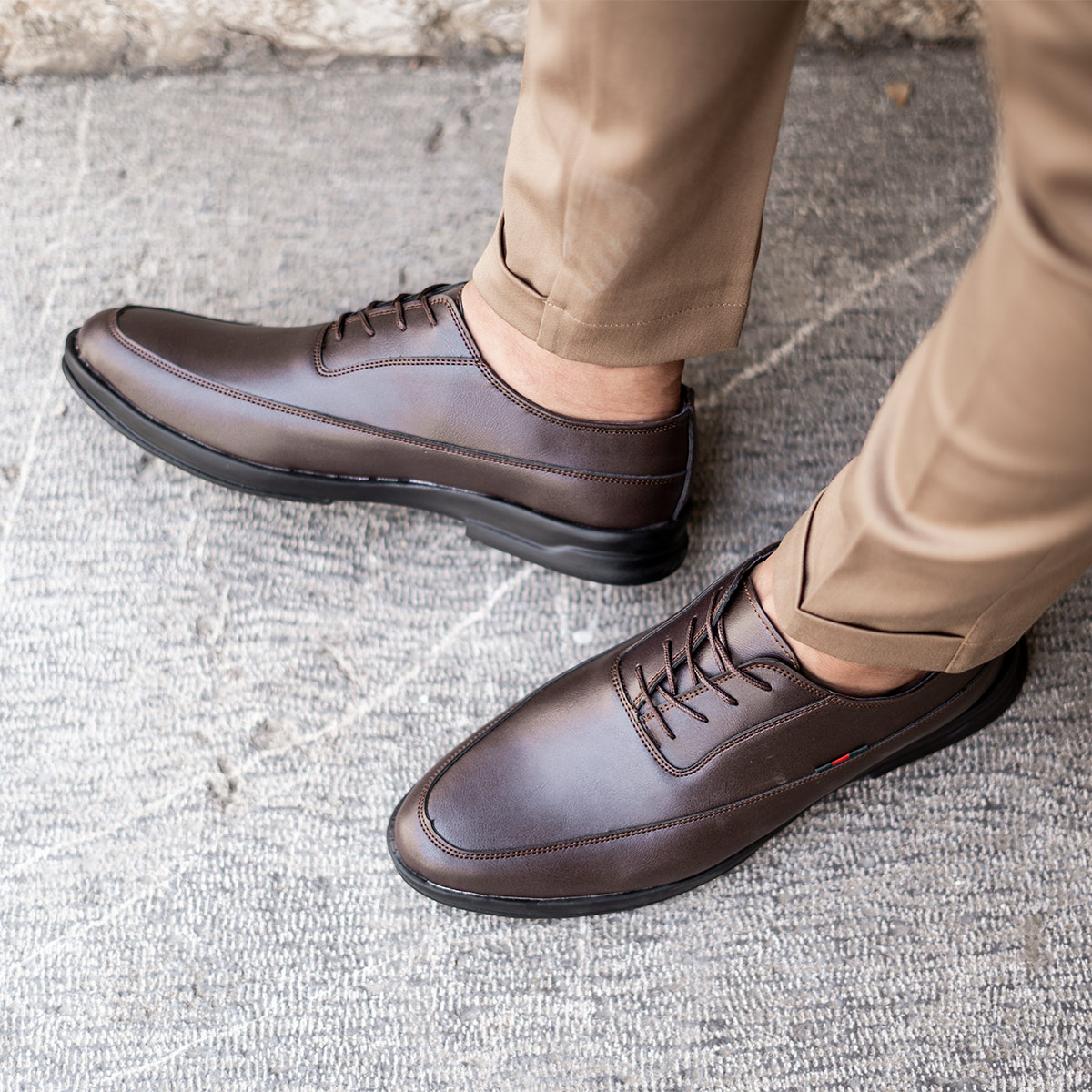 کفش رسمی گوچی مردانه قهوه ای مدل Palvin