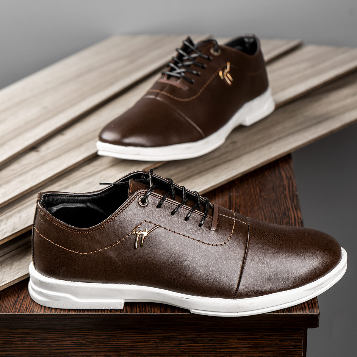 کفش رسمی مردانه قهوه ای مدل Vitan