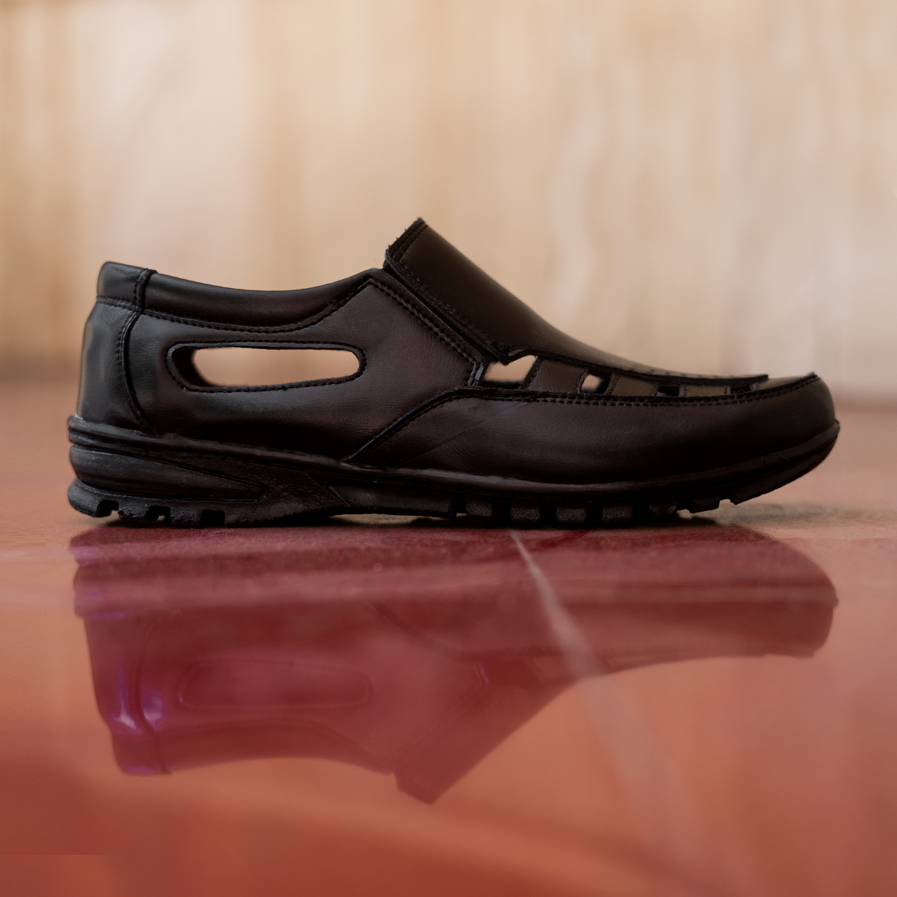 صندل مردانه مشکی مدل dikan