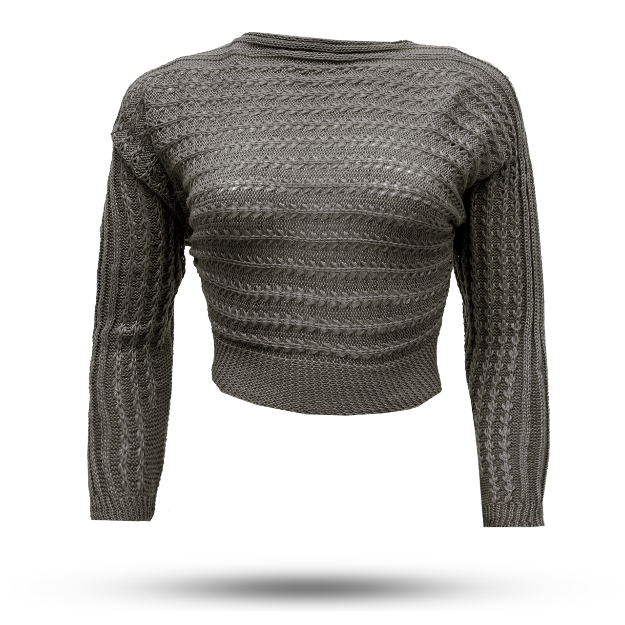 نیم تنه دخترانه خاکستری مدل Bita