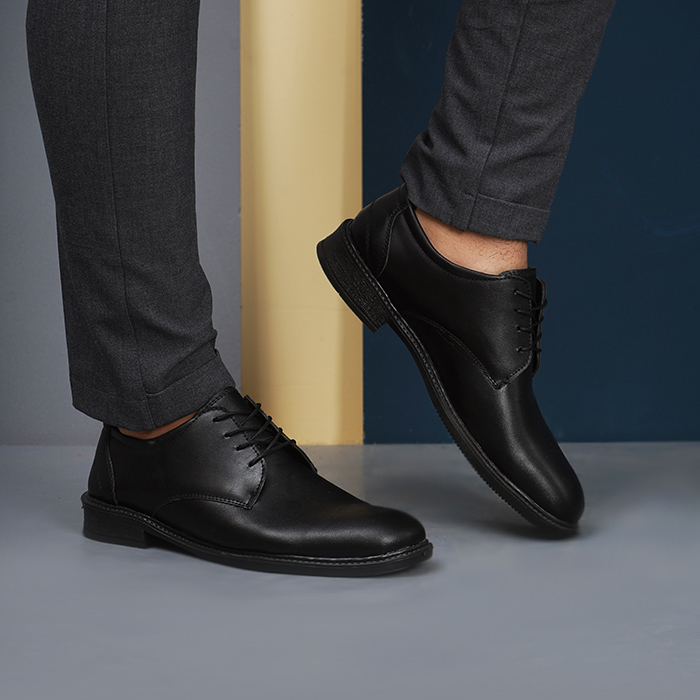 کفش رسمی مردانه مشکی مدل elvin