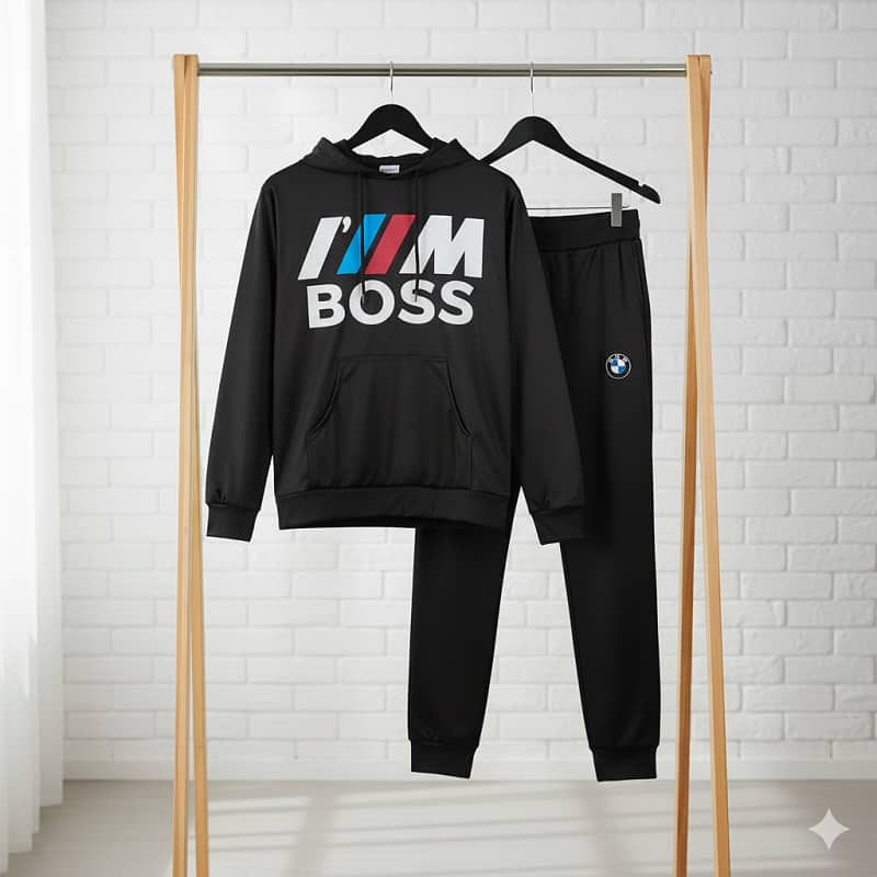 ست هودی شلوار مردانه boss مدل B53