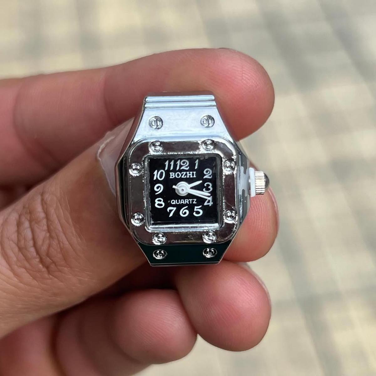 ساعت انگشتری استیل