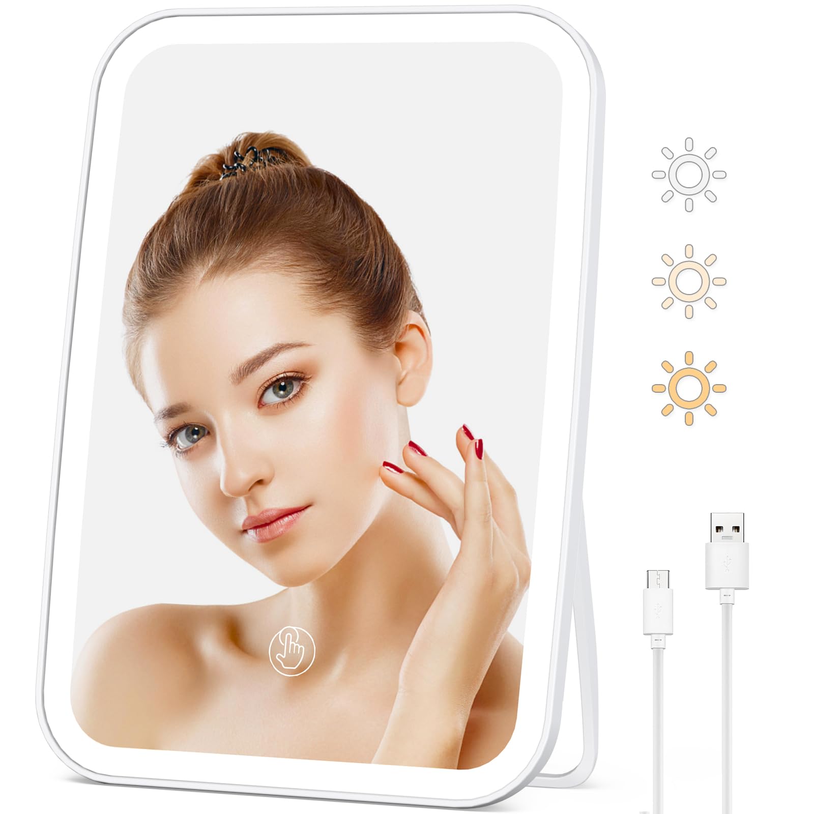 آینه آرایشی چراغ دارمدل XJ-989-1