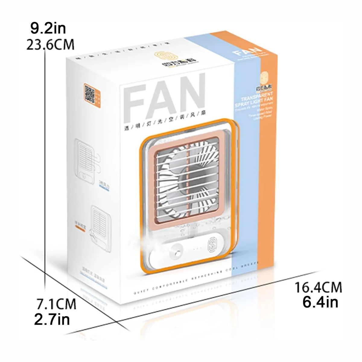 مینی پنکه شارژی رطوبت ساز مدل TSLF
